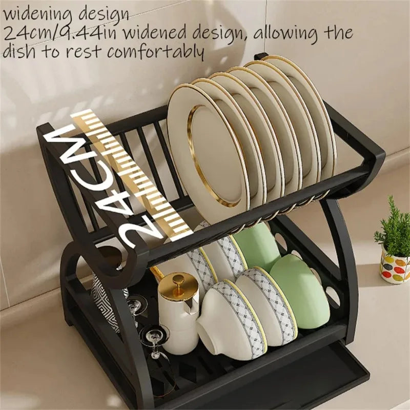 Kitchen Storage Rack, Bowl And Dish Storage Rack, Drain Rack, Household Multifunctional Bowl And Chopstick Rack Storage Box ﻿